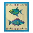 thumbnail image 1 of Betsy Drake Parrot and Trigger Fish Throw, 1 of 1