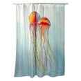 thumbnail image 1 of Betsy Drake SH1095 Colorful Jellyfish Shower Curtain, 1 of 1