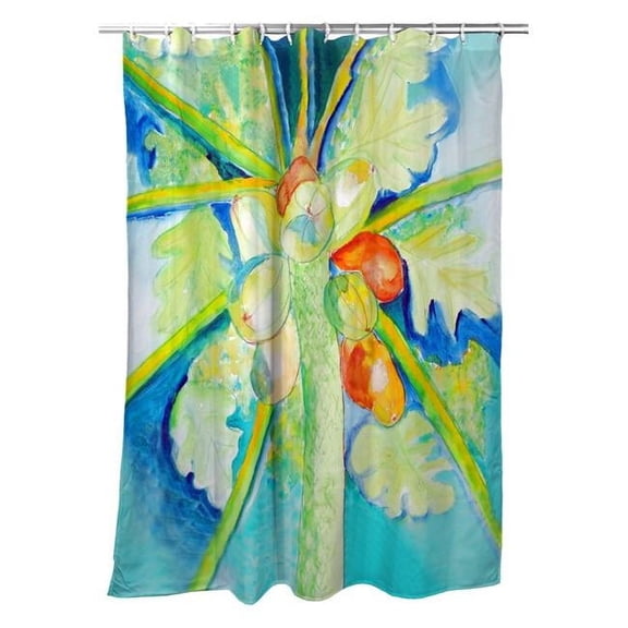 Betsy Drake SH1100 Papaya Tree Shower Curtain