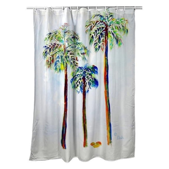 Betsy Drake SH1106 Three Palms Shower Curtain