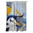 thumbnail image 1 of Betsy Drake SH293 Gull Portrait Right Shower Curtain, 1 of 1