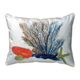 thumbnail image 1 of Betsy Drake SN1070 11 x 14 in. Coral & Shells Small Corded Indoor & Outdoor Pillow, 1 of 1