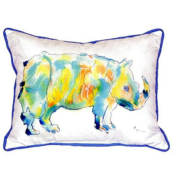 Betsy Drake SN129 11 x 14 in. Rhino Small Indoor & Outdoor Pillow