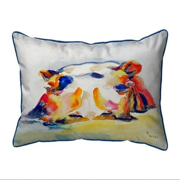 Betsy Drake SN157 11 x 14 in. Hippo Small Indoor & Outdoor Pillow