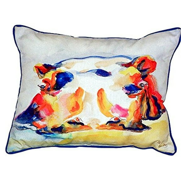 Betsy Drake SN157 11 x 14 in. Hippo Small Indoor & Outdoor Pillow