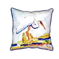 thumbnail image 1 of Betsy Drake SN176 12 x 12 in. Betsys Egret Small Indoor & Outdoor Pillow, 1 of 3