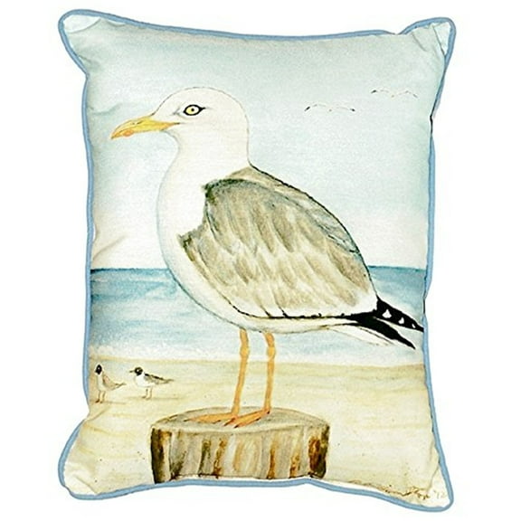 Betsy Drake SN271 11 x 14 in. Dicks Seagull Small Indoor & Outdoor Pillow