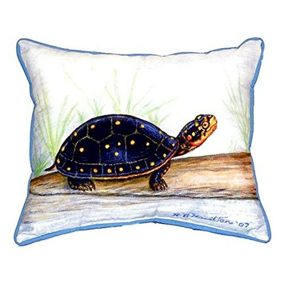Betsy Drake SN286 11 x 14 in. Spotted Turtle Small Indoor & Outdoor Pillow