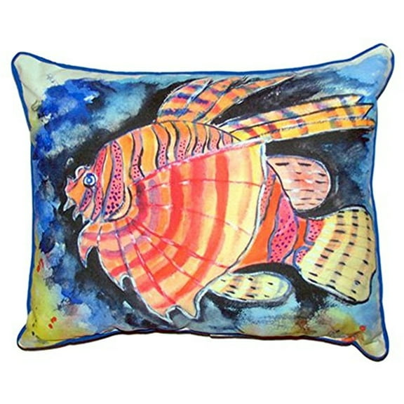 Betsy Drake SN451 11 x 14 in. Betsys Lion Fish Small Indoor & Outdoor Pillow