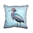 thumbnail image 1 of Betsy Drake SN492 12 x 12 in. Dicks Little Blue Heron Small Indoor & Outdoor Pillow, 1 of 3