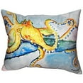 thumbnail image 1 of Betsy Drake SN547 11 x 14 in. Gold Octopus Small Indoor & Outdoor Pillow, 1 of 2