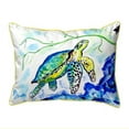 thumbnail image 1 of Betsy Drake SN833 11 x 14 in. Yellow Sea Turtle Small Outdoor Pillow, 1 of 2