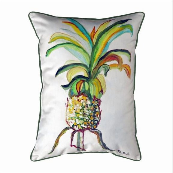 Betsy Drake SN894 11 x 14 in. Colorful Pineapple Small Indoor & Outdoor Pillow