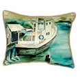 thumbnail image 1 of Betsy Drake SN932 11 x 14 in. Oyster Boat Small Indoor & Outdoor Pillow, 1 of 2