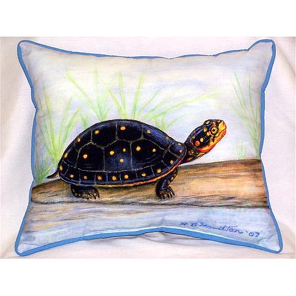 Betsy Drake Spotted Turtle Large Pillow 16 x 20