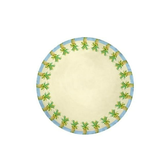 Betsy Drake TR400G 68 in. Pineapples Table Cloth