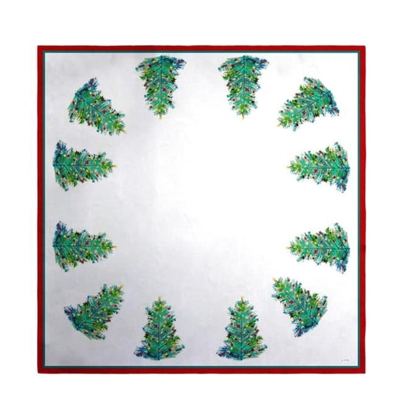 Betsy Drake TS905 52 in. Christmas Tree Square Table Cloth