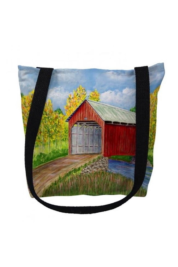 Dick's Covered Bridge Small Tote Bag 13x13 16 inches x 16 inches