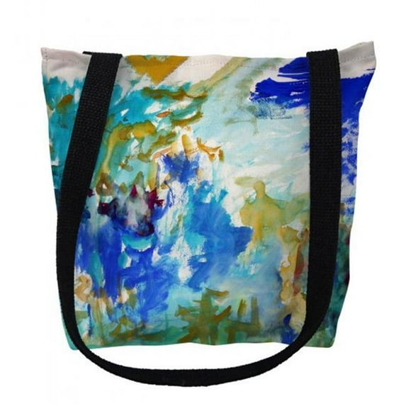 Abstract Blue Small Tote Bag 13x13 16 inches x 16 inches