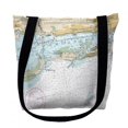 thumbnail image 1 of Betsy Drake TY11411CDM 16 x 16 in. Clearwater Harbor Florida Nautical Map Tote Bag - Medium, 1 of 1