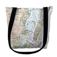 thumbnail image 1 of Ocean City Inlet, VA Nautical Map Medium Tote Bag 16x16 - 16 inches x 16 inches, 1 of 1
