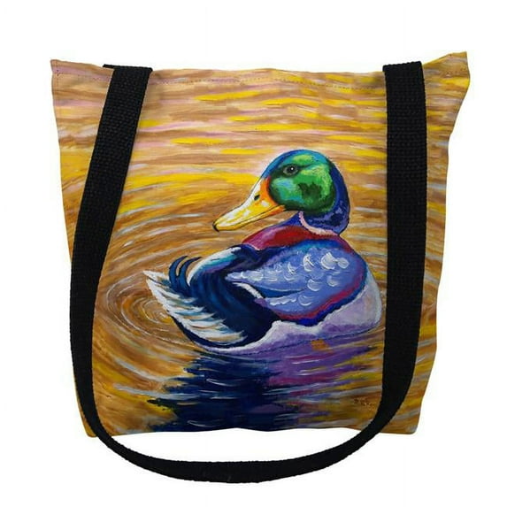 Betsy Drake TY1337M 16 x 16 in. Duck Looking Tote Bag - Medium