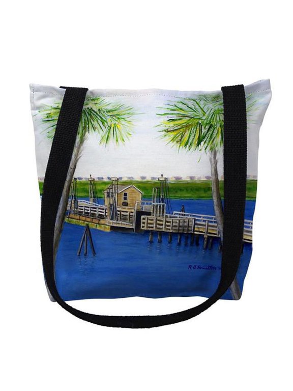 Sunset Beach, NC Bridge Small Tote Bag 13x13 13 inches x 13 inches