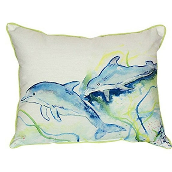Betsy Drake ZP002 20 x 24 in. Betsys Dolphins Extra Large Zippered Pillow