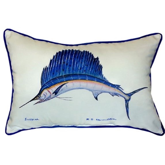 Betsy Drake ZP006 20 x 24 in. Sailfish Extra Large Zippered Pillow