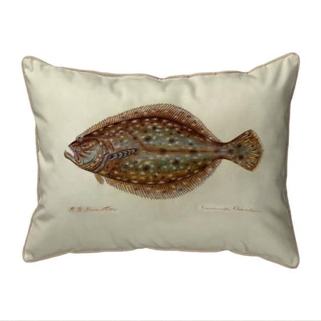 Betsy Drake ZP014L 20 x 24 in. Flounder Zippered Indoor & Outdoor Pillow, Extra Large
