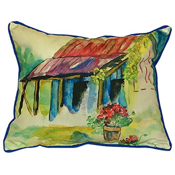 Betsy Drake ZP054 20 x 24 in. Barn & Geranium Extra Large Zippered Pillow