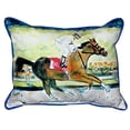 thumbnail image 1 of Betsy Drake ZP055 20 x 24 in. Racing Horse Extra Large Zippered Pillow, 1 of 2