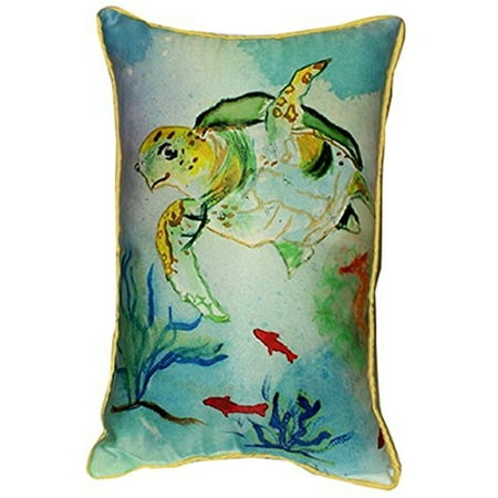 Betsy Drake ZP098 Betsys Sea Turtle Throw Pillow, 20 x 24 in.