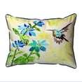 thumbnail image 1 of Betsy Drake ZP1009 20 x 24 in. Aqua Hummingbird Extra Large Zippered Pillow, 1 of 1
