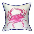 thumbnail image 1 of Betsy Drake ZP102 22 x 22 in. Pink Crab Extra Large Zippered Pillow, 1 of 4