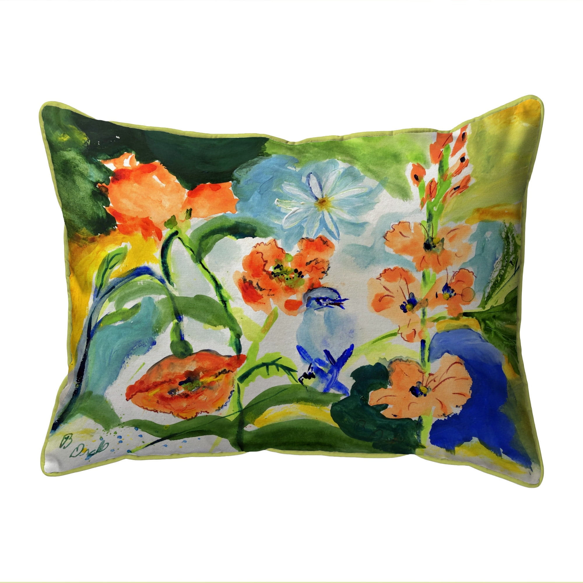 Mainstays Outdoor Patio Toss Pillow, Muree Primrose, 24 Mainstays Outdoor Patio Toss Pillow, Muree Primrose, 24