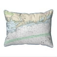 thumbnail image 1 of Betsy Drake ZP13205WH 20 x 24 in. Block Island Sound, RI Nautical Map Extra Large Zippered Indoor & Outdoor Pillow, 1 of 1