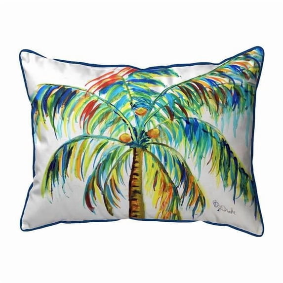 Betsy Drake ZP1356 20 x 24 in. Multi-Color Palm Zippered Pillow - Extra Large