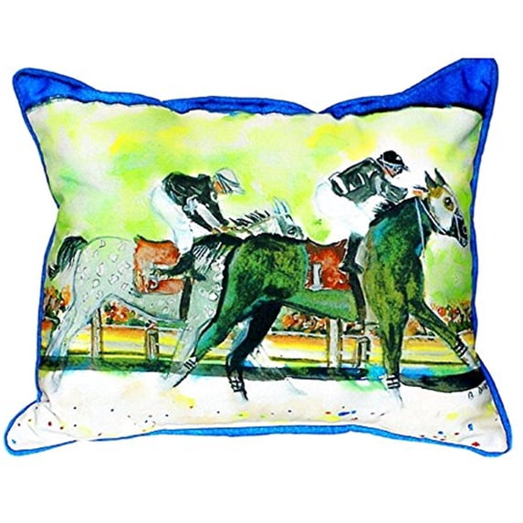 Betsy Drake ZP142 Close Race Indoor & Outdoor Throw Pillow- 20 x 24 in.