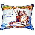 thumbnail image 1 of Betsy Drake ZP165 Rusty Boat Indoor & Outdoor Throw Pillow- 20 x 24 in., 1 of 3