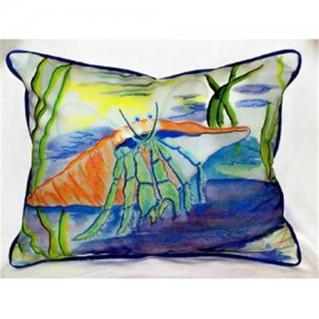 Betsy Drake ZP205 Hermit Crab Throw Pillow- 20 x 24 in.