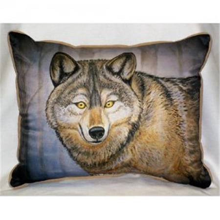 Betsy Drake ZP315 Grey Wolf Throw Pillow- 20 x 24 in.
