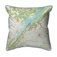 thumbnail image 1 of Betsy Drake ZP611 22 x 22 in. Lake Guntersville, AL Nautical Map Extra Large Zippered Indoor & Outdoor Pillow, 1 of 1