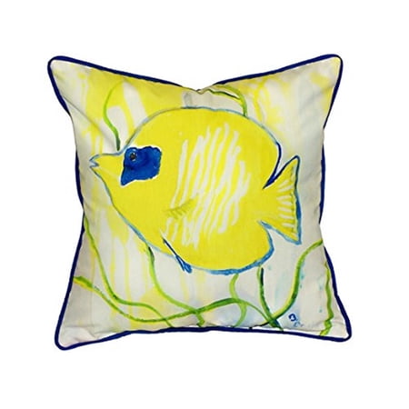 Betsy Drake ZP673 Yellow Tang Throw Pillow- 22 x 22 in.