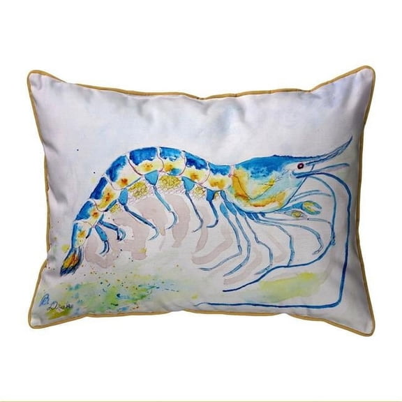 Betsy Drake ZP753 20 x 24 in. Blue Shrimp Extra Large Zippered Pillow