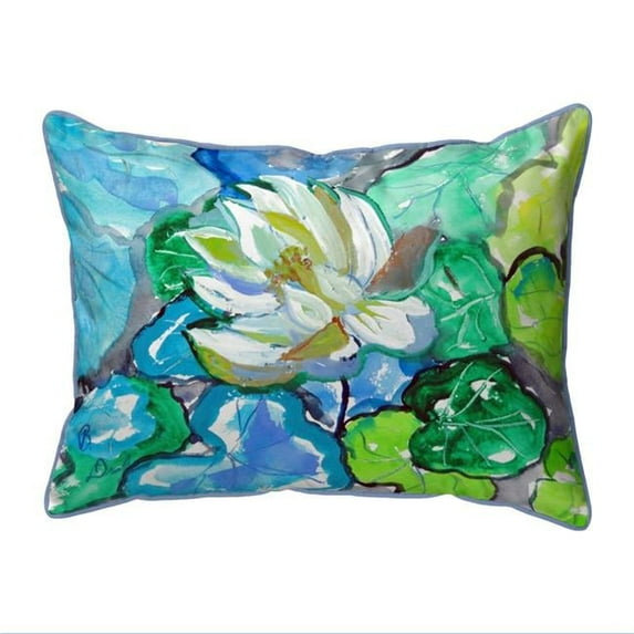 Betsy Drake ZP841 20 x 24 in. White Lily Extra Large Zippered Pillow