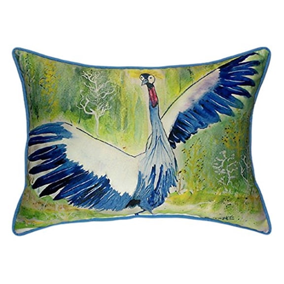 Betsy Drake ZP931 Dancing Crane Throw Pillow- 20 x 24 in.