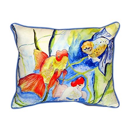 Betsy Drake ZP994 Fantails Indoor & Outdoor Throw Pillow- 20 x 24 in.