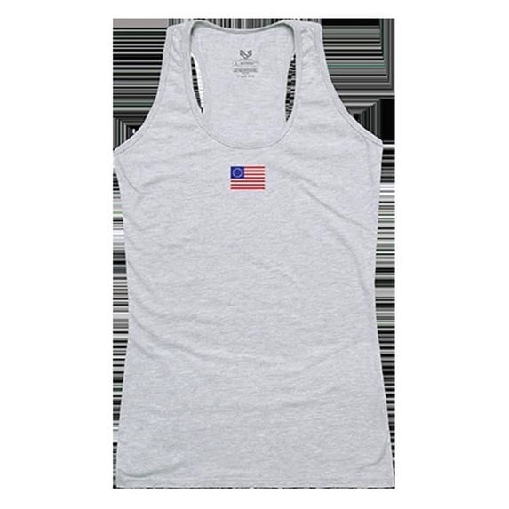 Betsy Ross 1 Graphic Tank Top, Heather Grey - Small