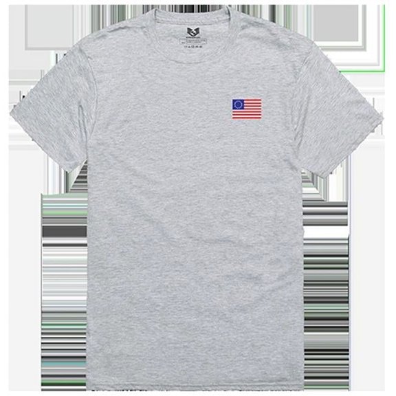Betsy Ross 1 Relaxed Graphic Tee Shirt, Heather Gray - 2XL